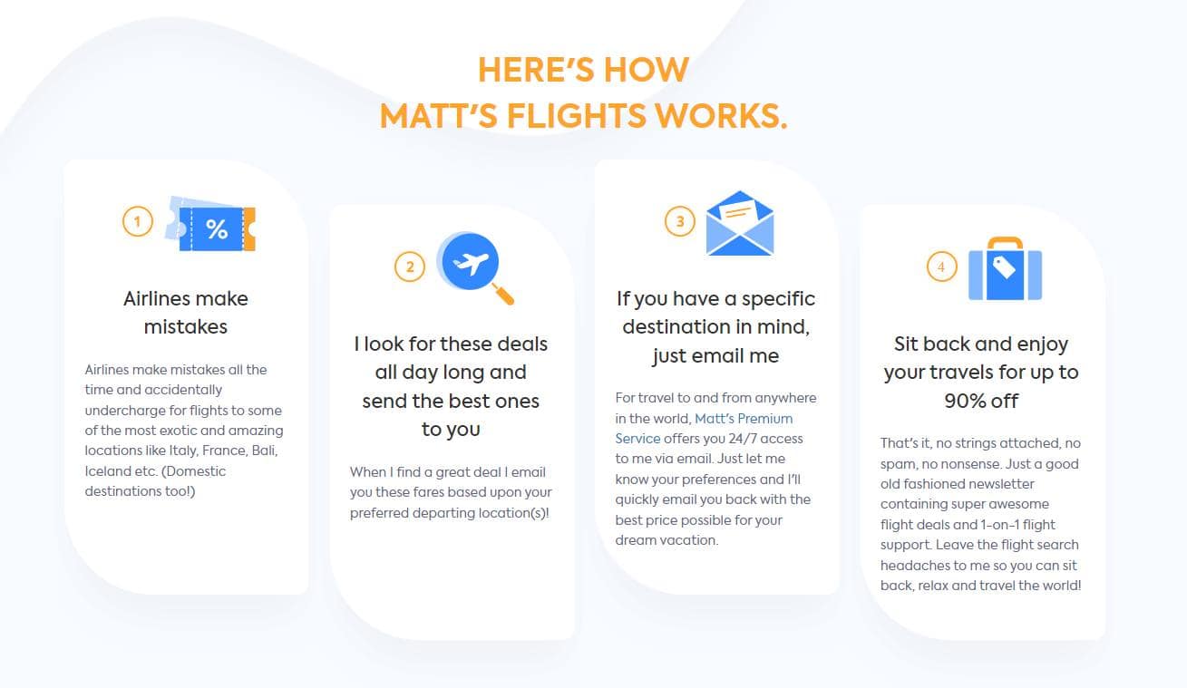 ¿Cómo funcionan los vuelos de Matt?
